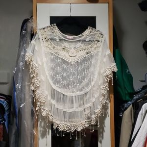 Victorian inspired lace shawl